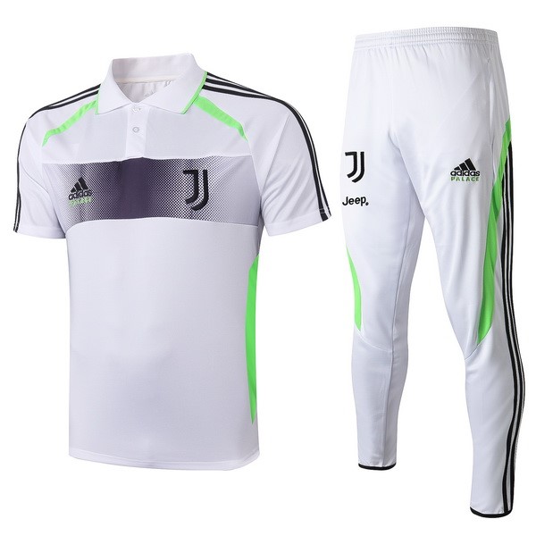 Polo Ensemble Complet Juventus 2019-20 Blanc Gris